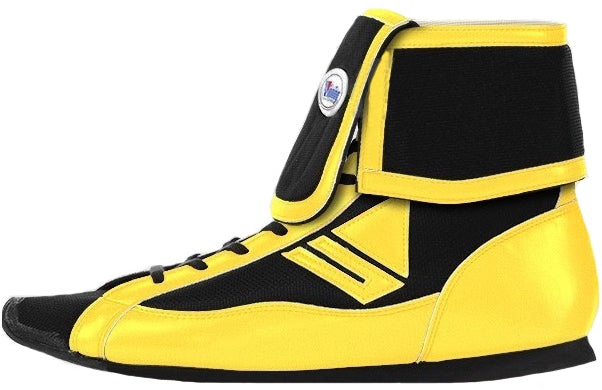 Winning Mid-Cut FOLD Type Boxing Shoes Black · Yellow