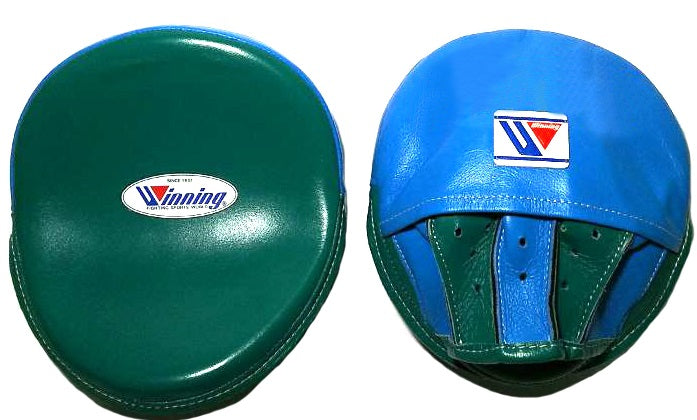 Winning Oval Curved Punch Mitts - Green · Sky Blue – WJapan Boxing