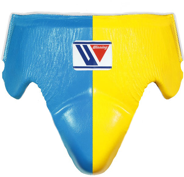 Winning Standard Cut Groin Protector Sky Blue · Yellow WJapan Boxing