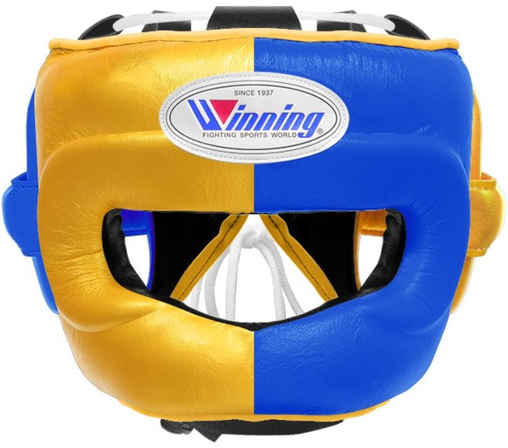 Winning Full Face Headgear - Blue · Gold – WJapan Boxing