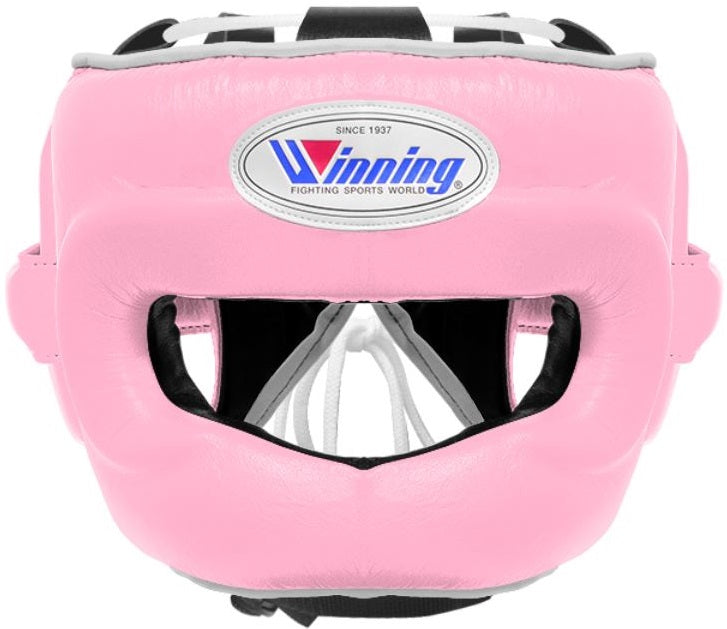 Winning ヘッドギア シルバー/ピンク Winning Full Face Headgear - Pink – WJapan Boxing