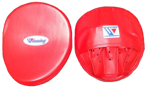 Winning Oval Curved Punch Mitts - Red