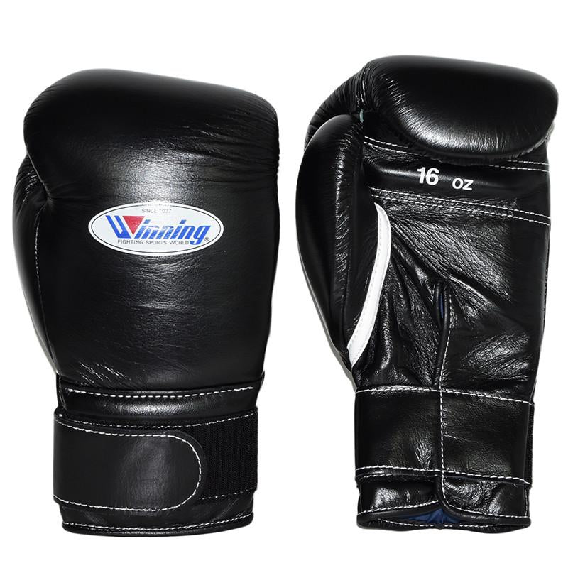 Winning Velcro Boxing Gloves Black - Main Image