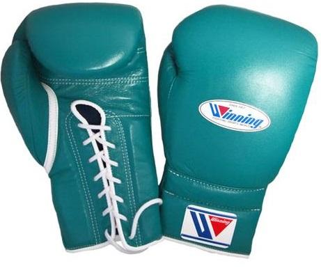 Winning Lace-up Boxing Gloves - Green - WJapan Store