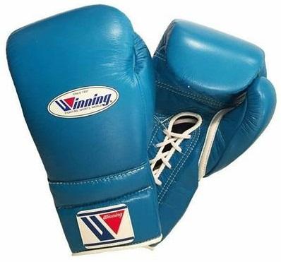 Winning Lace-up Boxing Gloves - Sky Blue - WJapan Store