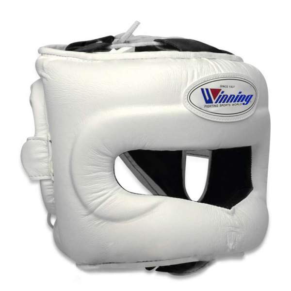 Winning Full Face Headgear White WJapan Boxing