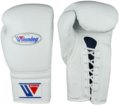 Winning Lace-up Boxing Gloves - White - WJapan Store