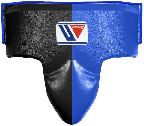 Winning High Cut Groin Protector - Black · Blue