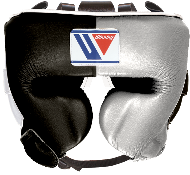 Winning Cheek Protector Headgear Silver · Black WJapan Boxing