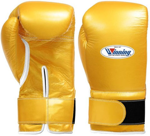 Winning Velcro Boxing Gloves - Gold