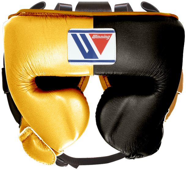 Winning Cheek Protector Headgear - Gold · Black – WJapan Boxing