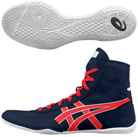 Asics Boxing Shoes -  Navy · Red