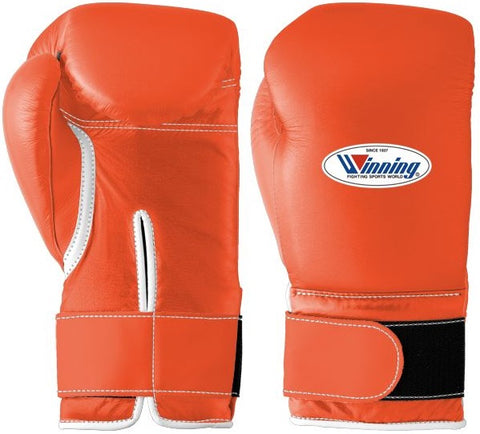 Winning Velcro Boxing Gloves - Orange
