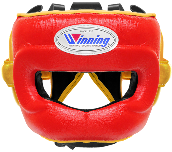 Winning Full Face Headgear Red · Gold WJapan Boxing