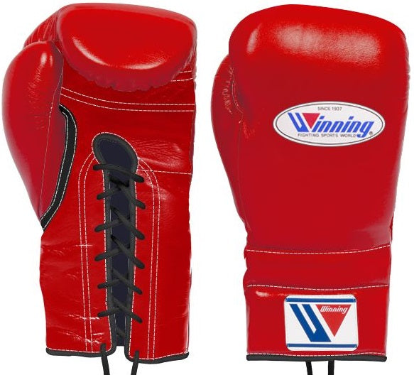 Winning Laceup Boxing Gloves Red · Black WJapan Boxing