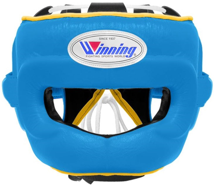 Winning Full Face Headgear - Sky Blue · Yellow – WJapan Boxing