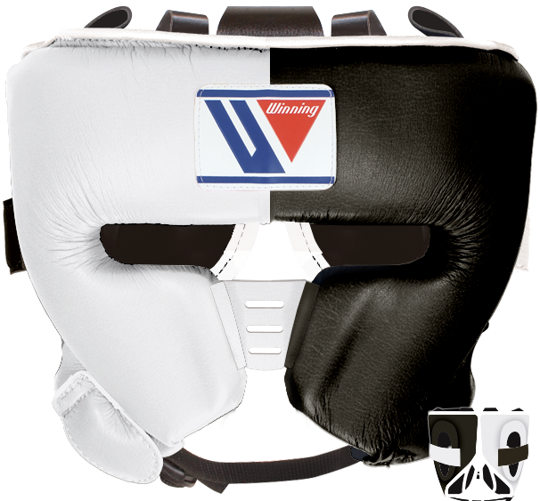 Winning Special Cheek Protector Headgear - White · Black – WJapan