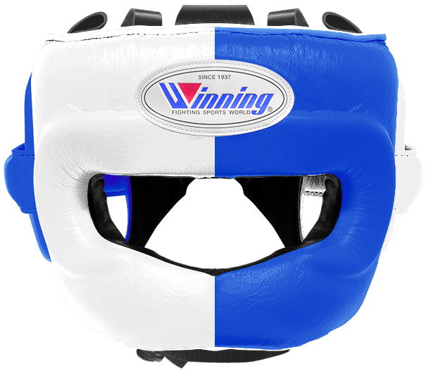 thumbnail interactive-video image 1 of Winning FG-5000 Full Face Boxing Headgear - Made In Japan (Red/Black/Blue/White, Size M/L) 1 of 5