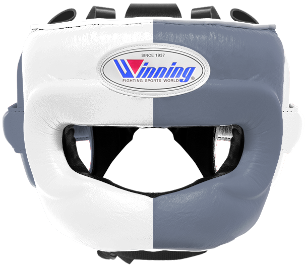 Winning Full Face Headgear - White · Gray – WJapan Boxing