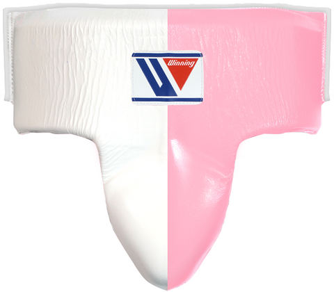 Winning High Cut Groin Protector - White · Pink