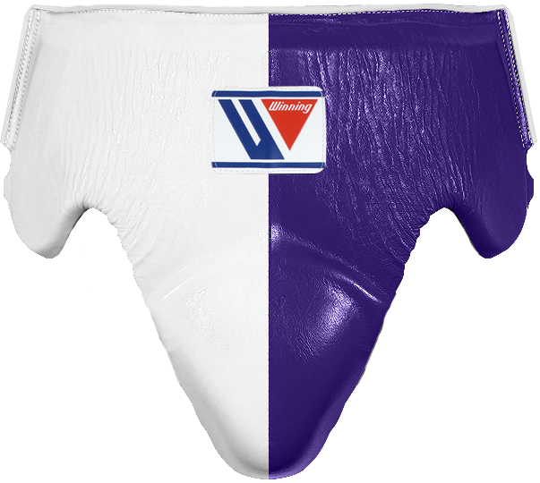 Winning Standard Cut Groin Protector - White · Purple – WJapan Boxing