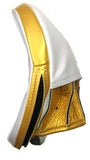 Winning Oval Curved Punch Mitts - White · Gold
