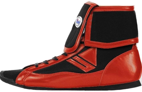Winning Mid-Cut FOLD Type Boxing Shoes - Black · Red
