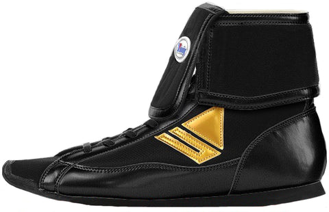 Winning Mid-Cut FOLD Type Boxing Shoes - Black · Gold