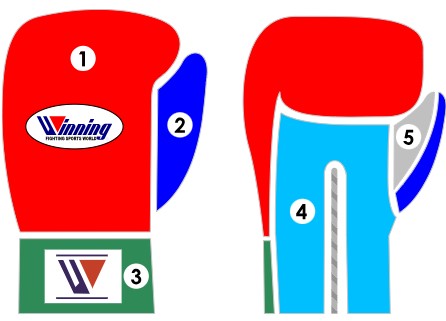 Winning Lace-up Boxing Gloves - Custom Colors