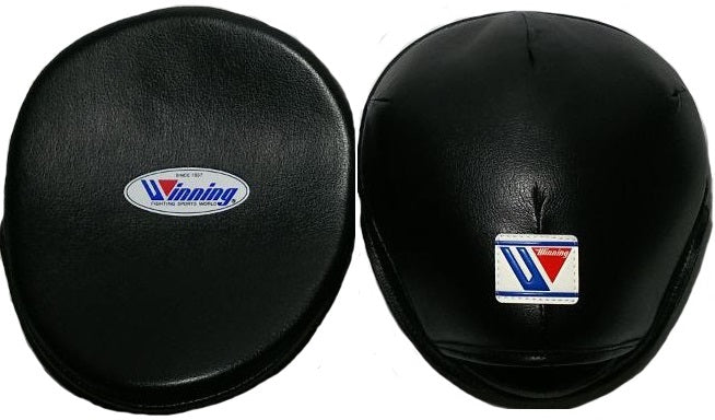 Winning Oval Curved Punch Mitts - Black – WJapan Boxing