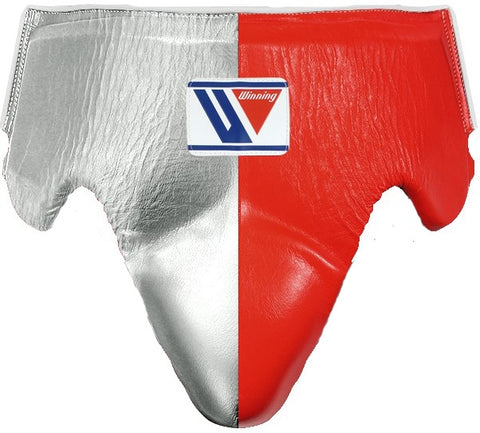 Winning Standard Cut Groin Protector - Silver · Red
