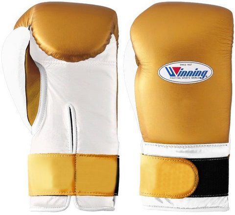 Winning Velcro Boxing Gloves - Gold · Silver · White - WJapan Store