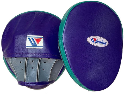Winning Oval Curved Punch Mitts - Purple · Green · Gray