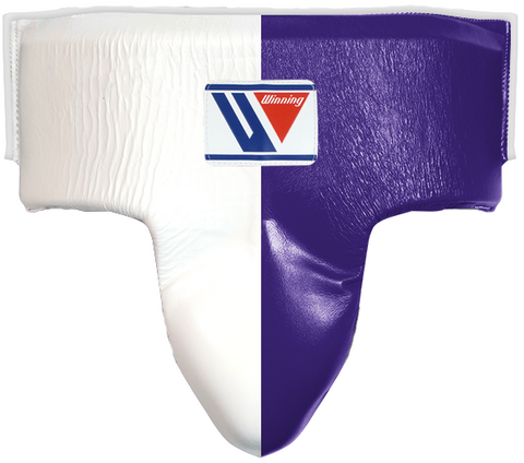 Winning High Cut Groin Protector - White · Purple
