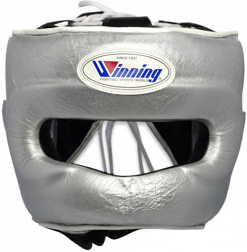 Winning Full Face Headgear - Silver – WJapan Boxing