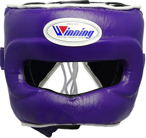 Winning ヘッドギア 紫 Winning Full Face Headgear - Purple – WJapan Boxing