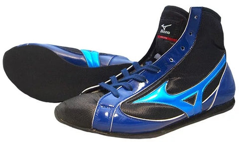 Mizuno Short-Cut Type Boxing Shoes - Black · Blue