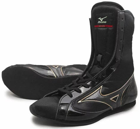 Mizuno High-Cut Type Boxing Shoes - Black