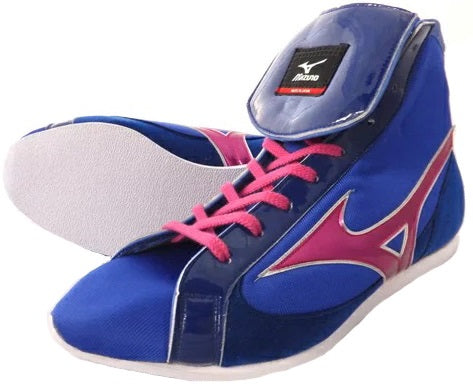 Mizuno Short-Cut Type Boxing Shoes - Blue · Pink