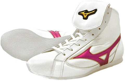 Mizuno Short-Cut Type Boxing Shoes - Pink · White