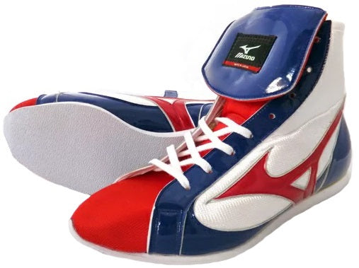 Mizuno Low-Cut Boxing Shoes - Red · Navy · White – WJapan Boxing