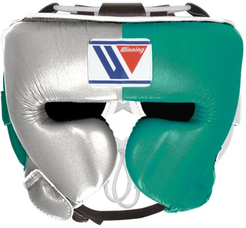 Winning Cheek Protector Headgear - Silver · Green