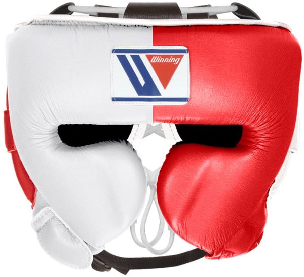 Winning Cheek Protector Headgear - White · Red – WJapan Boxing