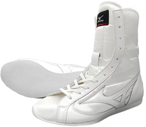 Mizuno High-Cut Type Boxing Shoes - White