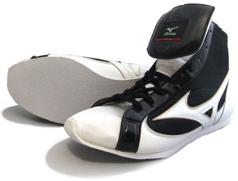 Mizuno Short-Cut Type Boxing Shoes - White · Black