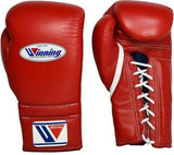 Winning Lace-up Boxing Gloves - Red - WJapan Store