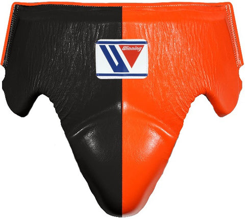 Winning Standard Cut Groin Protector - Black · Orange