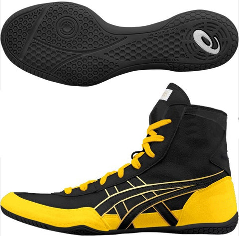 Asics Boxing Shoes -  Black · Yellow
