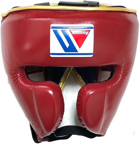 Winning Cheek Protector Headgear - Brown · Gold