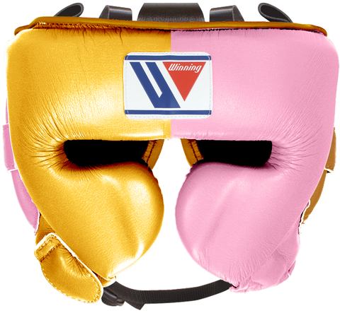 Winning Cheek Protector Headgear - Gold · Pink